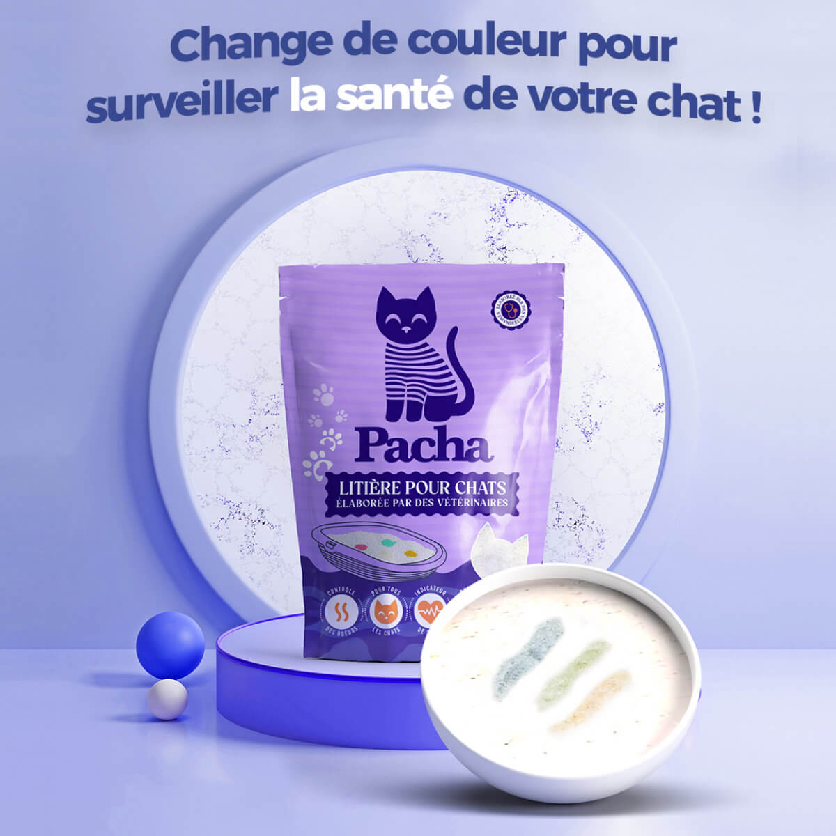 Litière sans odeur pour chat
